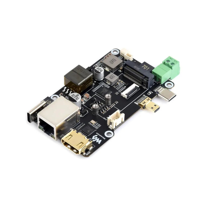 Фото Многофункциональный адаптер Waveshare PCIe To M.2, выход 4K, оригинальный контроллер Ethernet RTL8125 2.5GbE, поддерживает операционную систему Raspberry Pi. №4