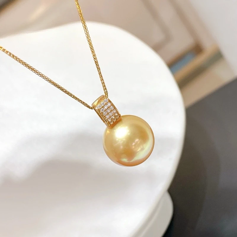 Модный женский кулон из натурального моря 12-13 мм ювелирные изделия жемчуга на