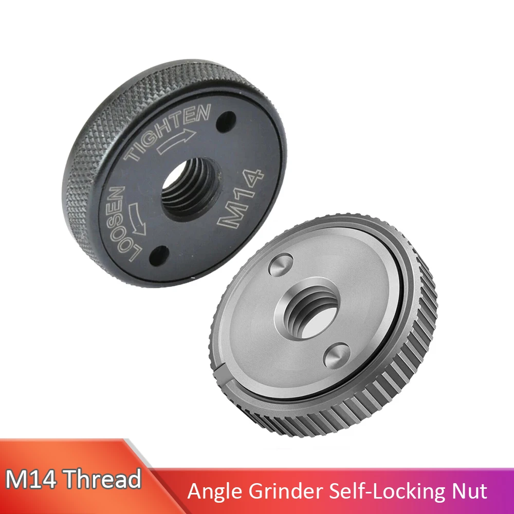 

M14 Angle Grinder Self Locking Plate Chuck Tools for 125/150/180/230 Quick Clamping Quick Release Nut Clamp Device Accessories