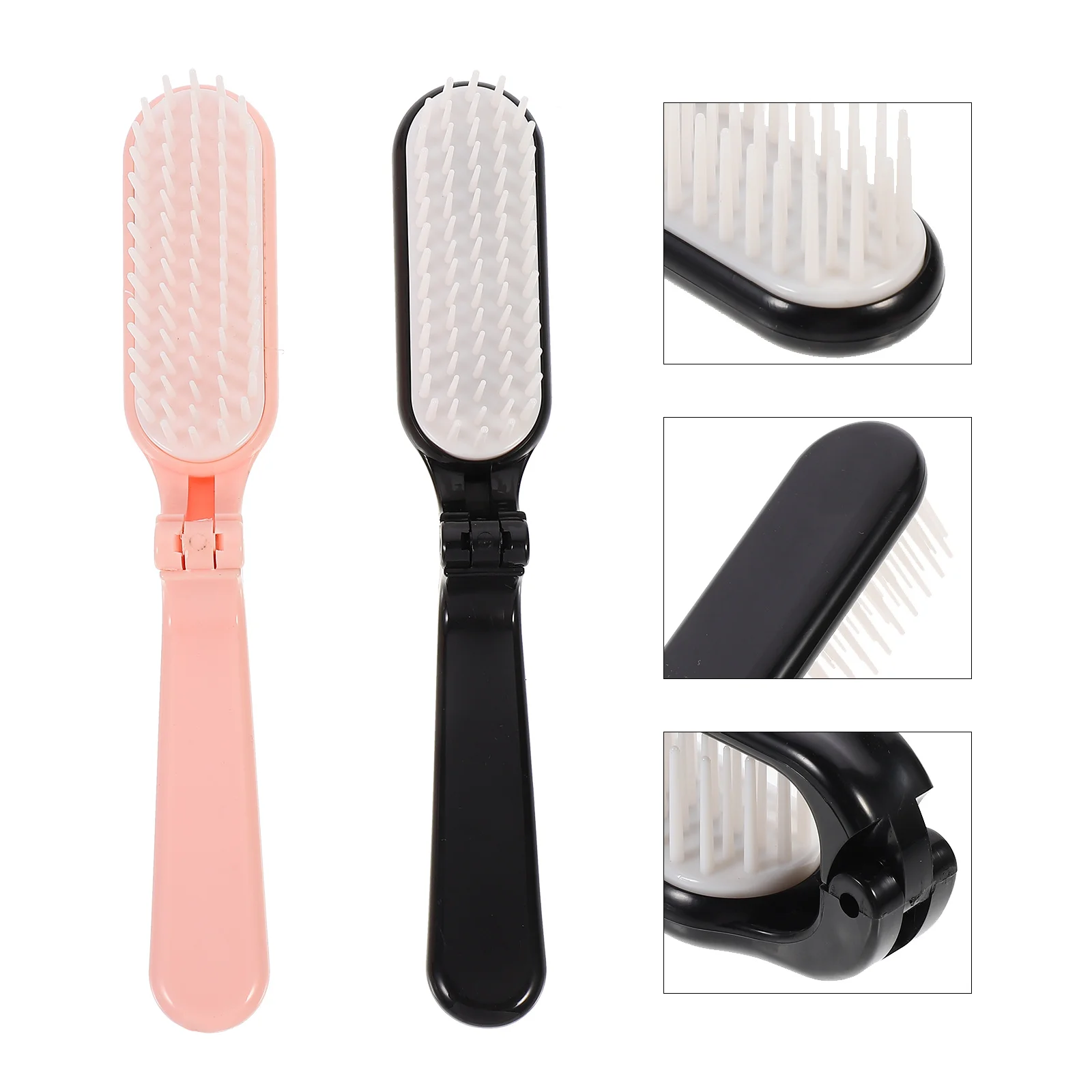 

Comb Hair Brush Hairdressing Travel Folding Women Detangling Paddle S Girls Brushes Mustache Beard Care Message Accessories