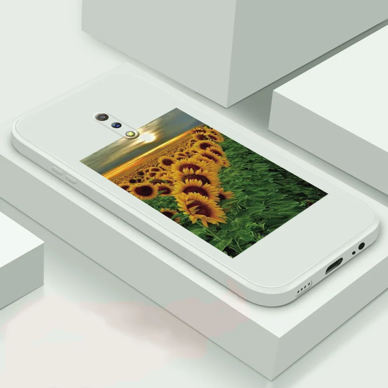 

For OPPO Realme X Realme X50 Pro 5G soft case TPU silicone phone Shell Flower back cover phone case Sunflower case