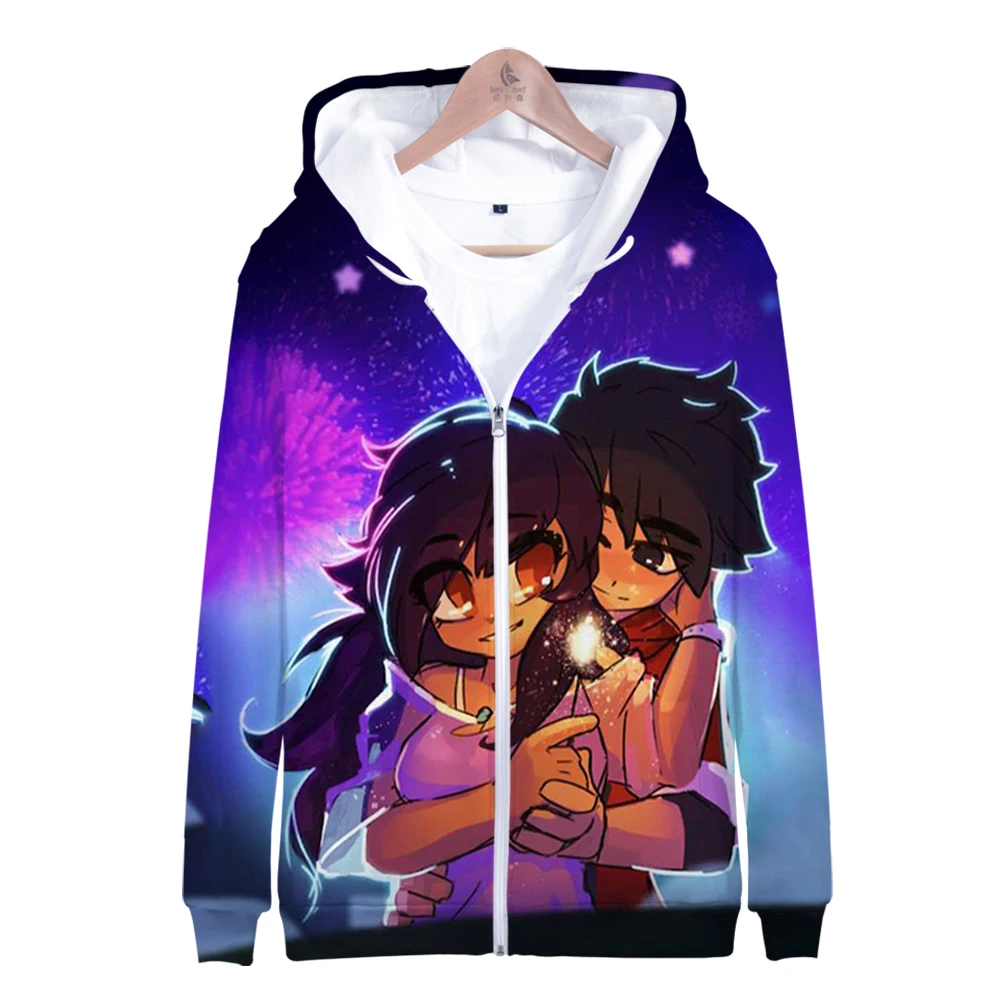 Толстовка с капюшоном на молнии для мальчиков и девочек длинным рукавом |