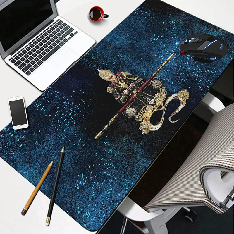 

MRGLZY Oversized Black Tide Mouse Pad Thickened Gaming Computer Office Writing Desk Pad Mouse Keyboard Pad Support Customization