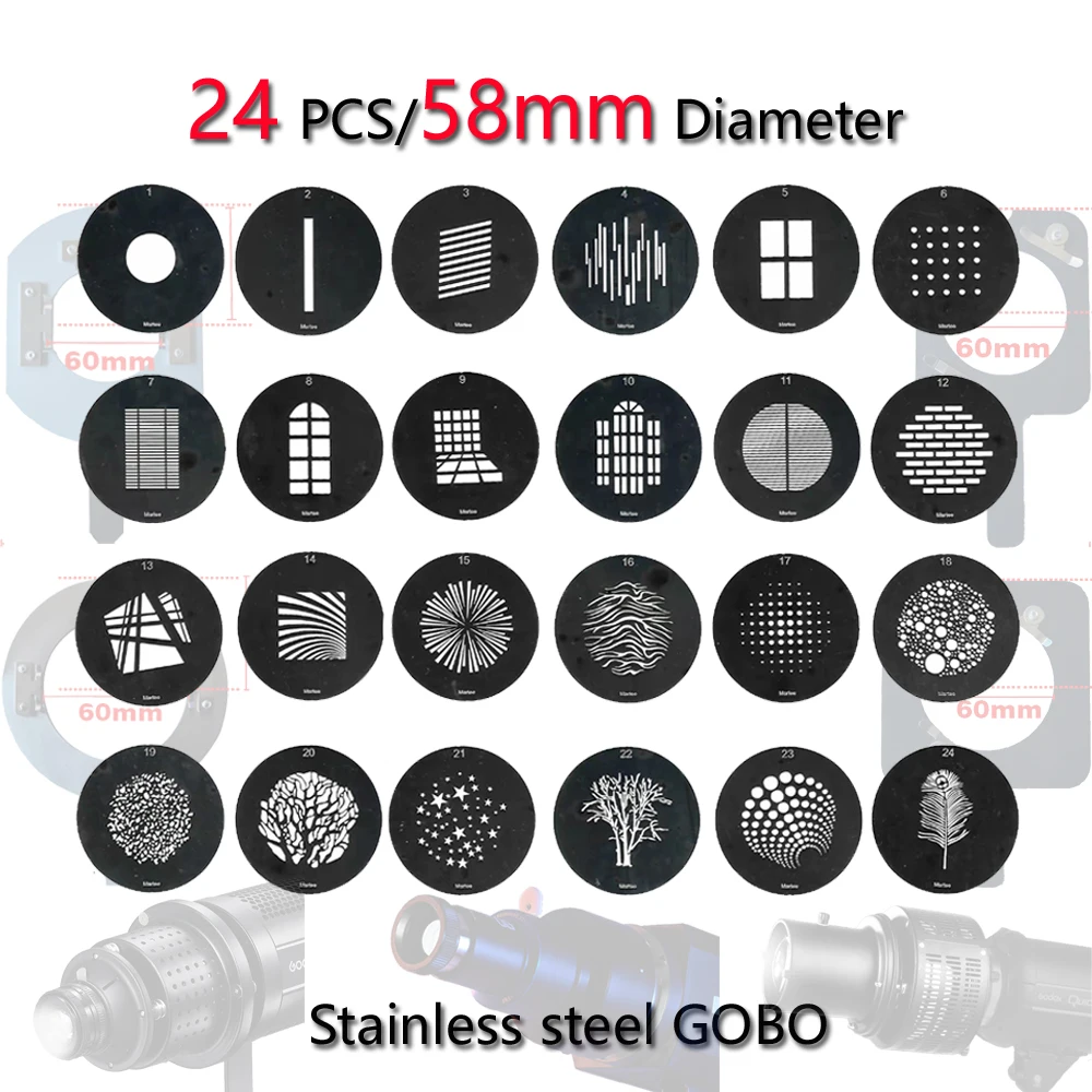 Держатель для маски Gobo с рисунком набор креплений в проецирующие прорезы