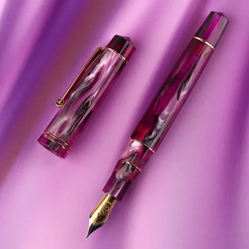 Фото Ручка MAJOHN Craftsman M800 немецкая двухцветная позолоченная, ручка для письма, практики каллиграфии, подарок для взрослых и студентов №4