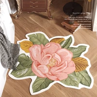 special shaped carpet flower bedroom living room thickened non slip decorative mat