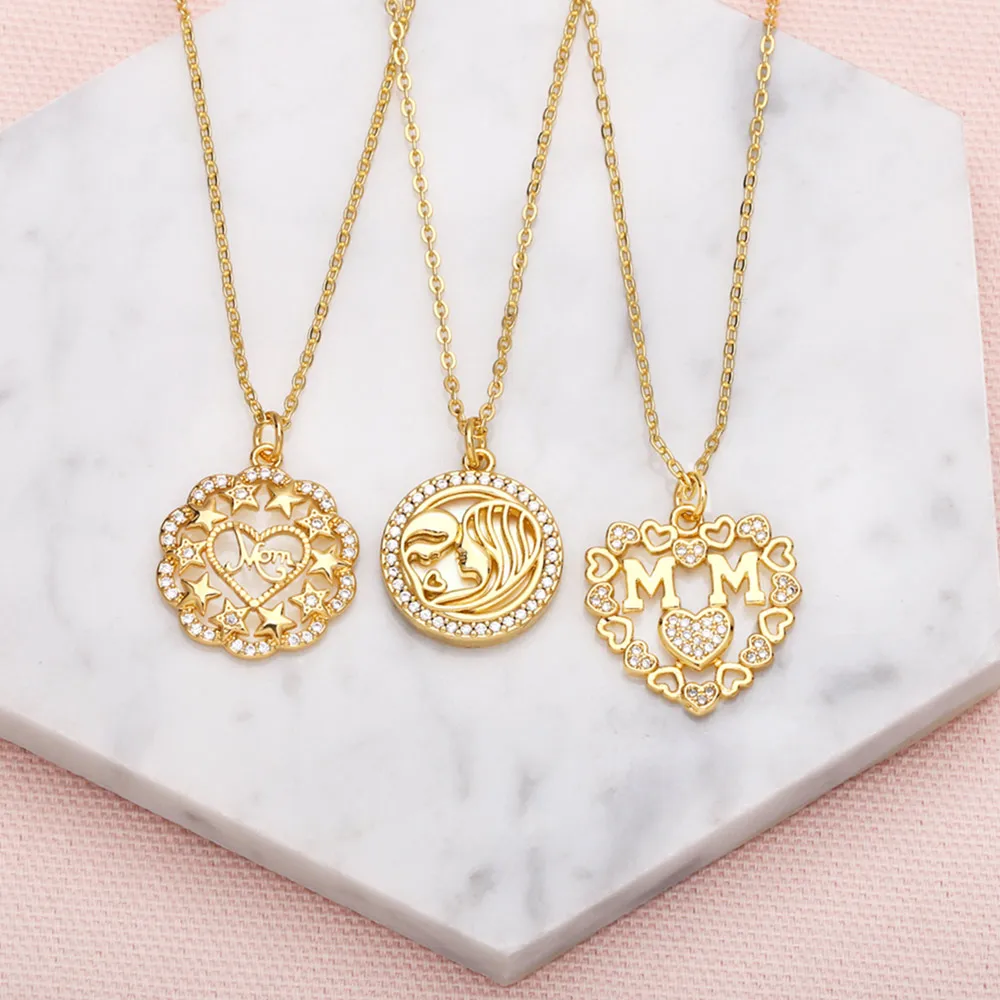 Позолоченное ожерелье FLOLA с полым любовным сердцем для женщин медное женское