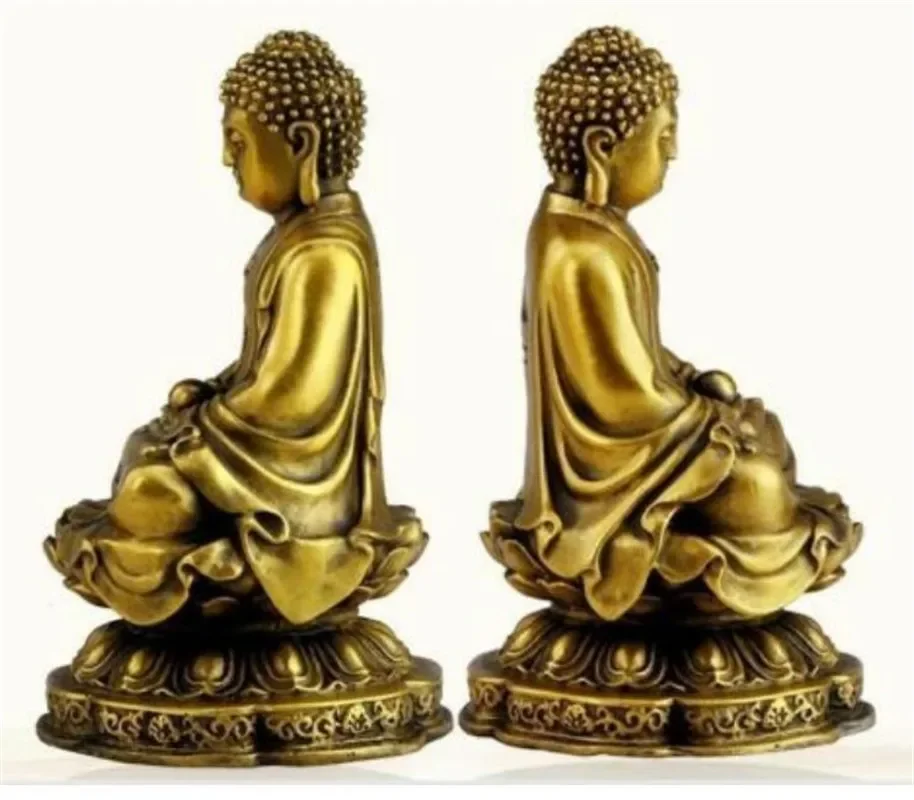 Медная статуя китайский тибетский буддизм фане бронзовая резьба Будды Шакьямуни