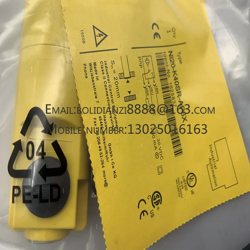 Новый датчик приближения Ni20-K40SR-AP6X Ni20-K40SR-AN6X
