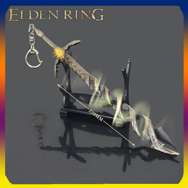 

Кольцо Elden, мечи, катаны, нихирин, охота, Бог, молитва, большой меч, сплав, брелок, оружие, фигурка, украшение, игрушки, подарок для детей, 22 см