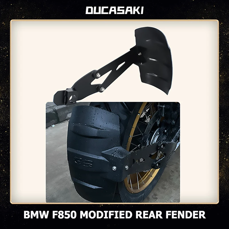 For BMW F850GS F750GS F900R F900XR Motorcycle Retrofit Accessories Aluminum Rear Fender Mudguard Waterproof Cover Splash Guard