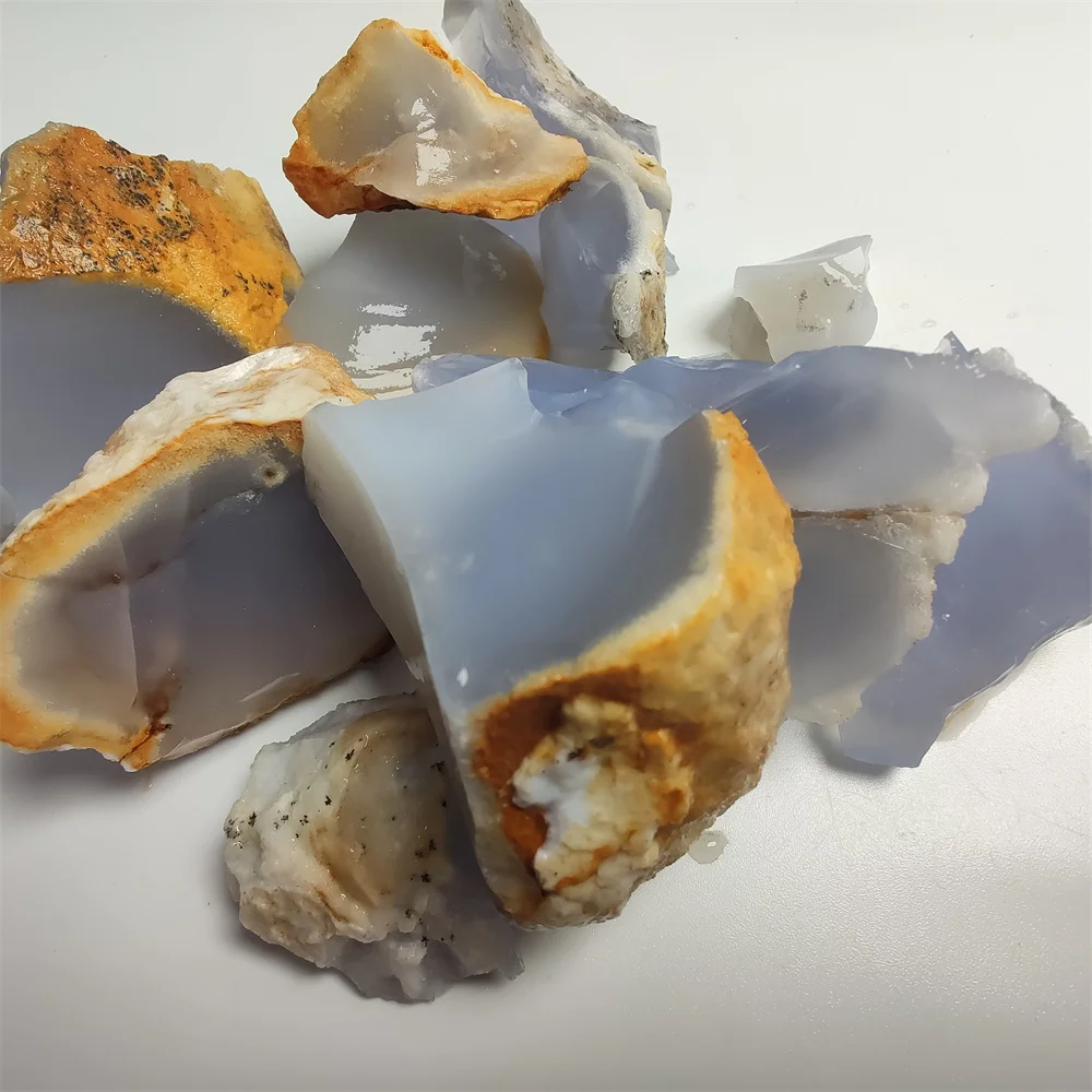 

Natural Blue Chalcedony Rough Aquatic Pet Supplies Aquarium Decorations Ornaments Stone
