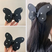 2022 black oversized butterfly hair claw sweet sheet grabbing back of the head hair clip hairpin headdress hair accessories