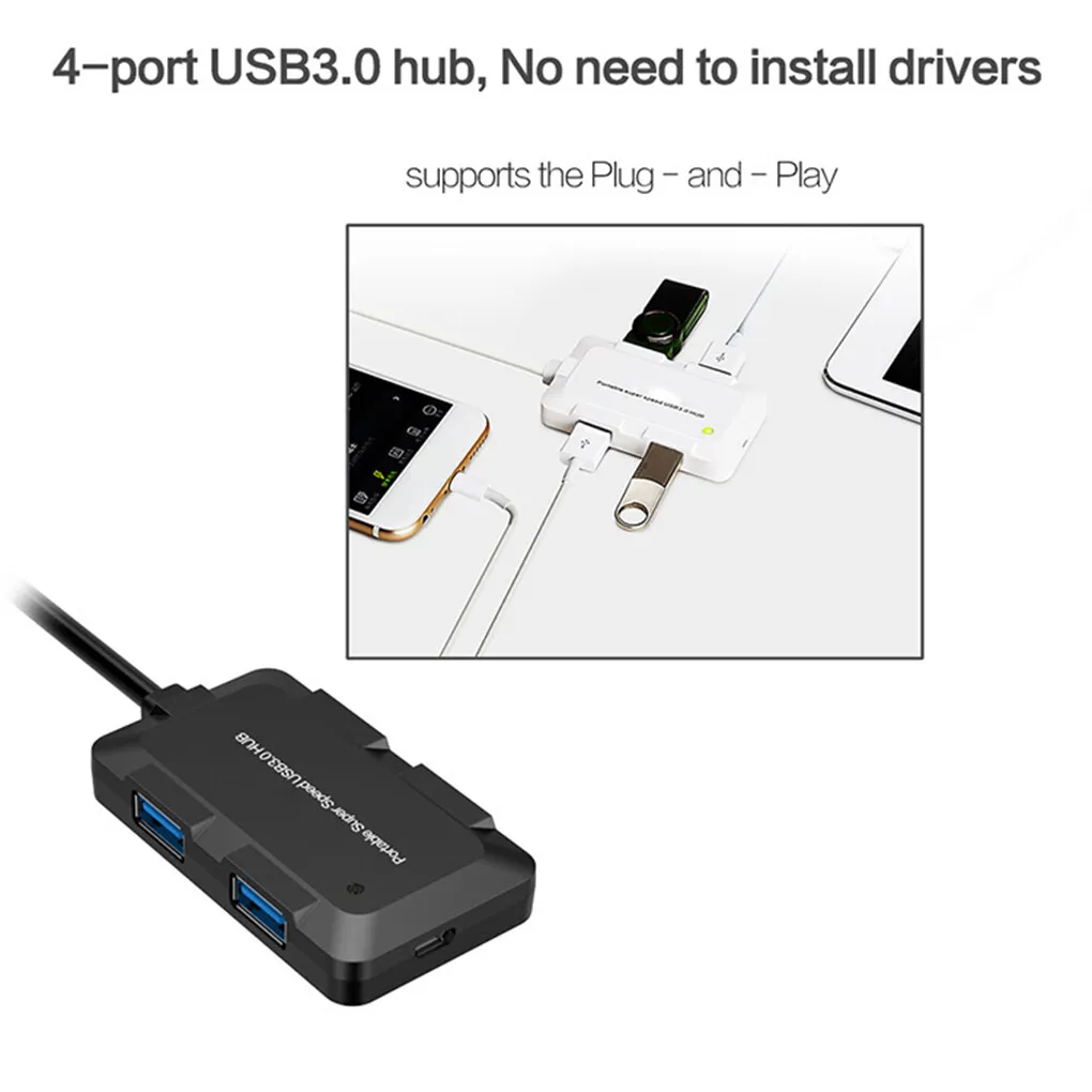 

Type c 4 Ports USB Hub USB 3 0 External Splitter Replacement for Macbook Pro Phone Tablet PC Laptop Desktop