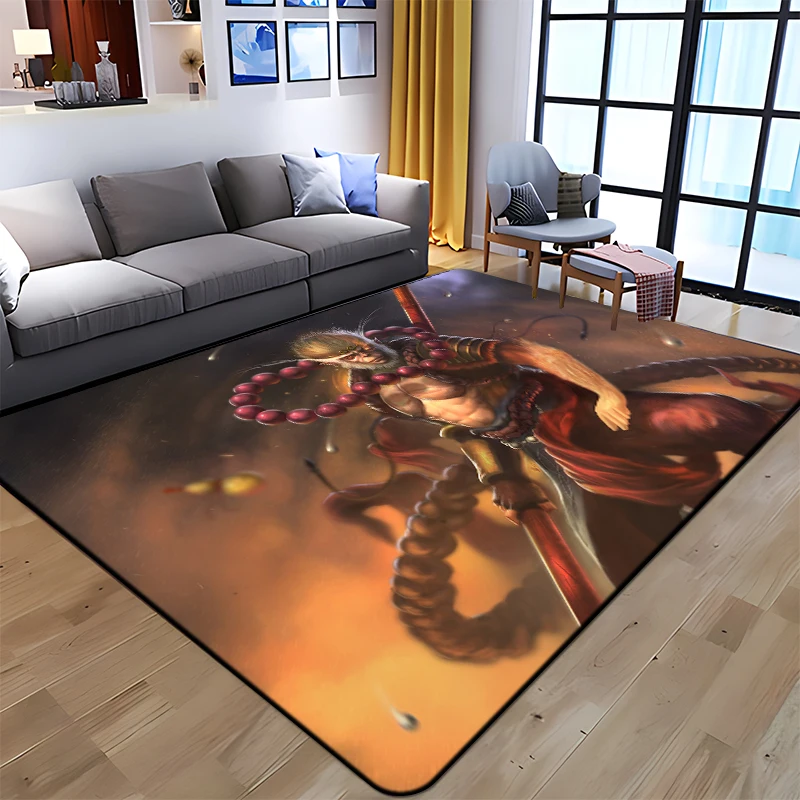 Sun WuKong Monkey King Printed Carpet for Living Room Large Area Rug Soft Mat E-sports Chair Carpets Alfombra Gifts Dropshopping
