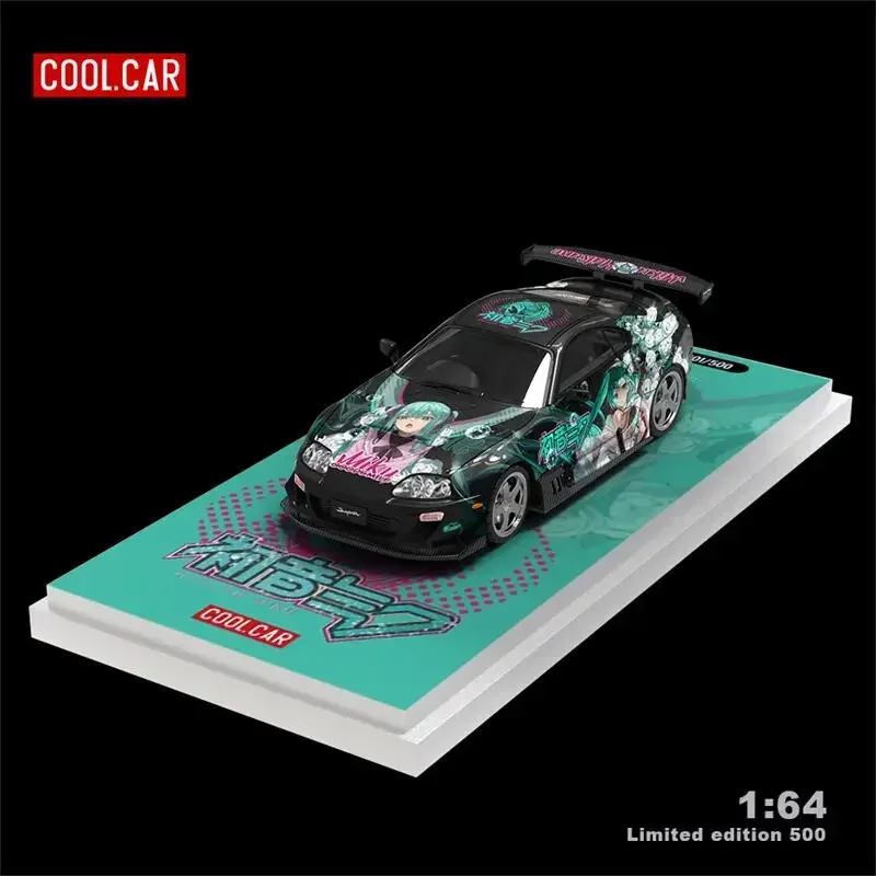 Cool Car 1:64 Supra A80Z Black Blue Limited500 литая модель автомобиля