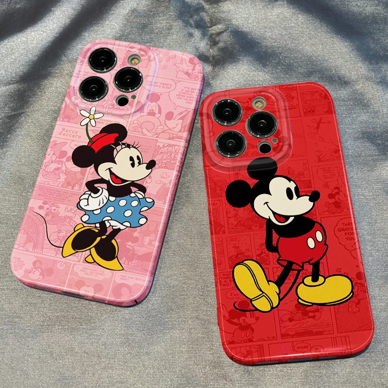 

Disney mickey mouse cartoon Phone Case For iPhone 14 13 12 Mini 11 Pro Max X XR XS MAX SE 2020 8 7 Feilin silky feel Cover
