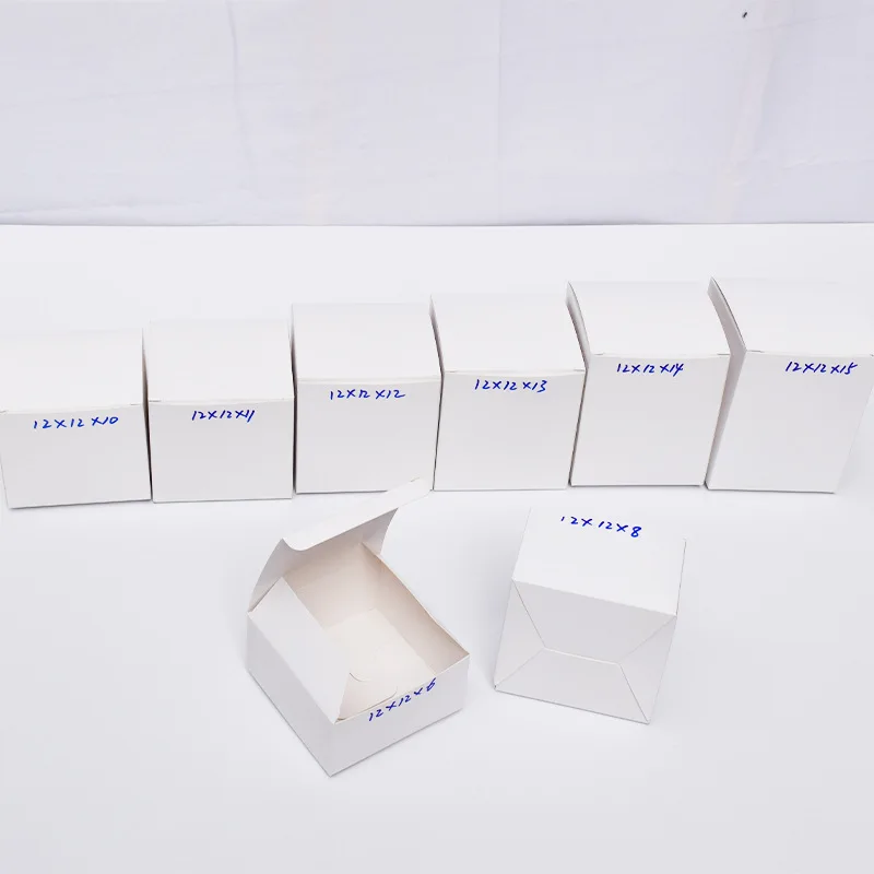 Подарочная бумажная коробка 12x12x H 20 шт