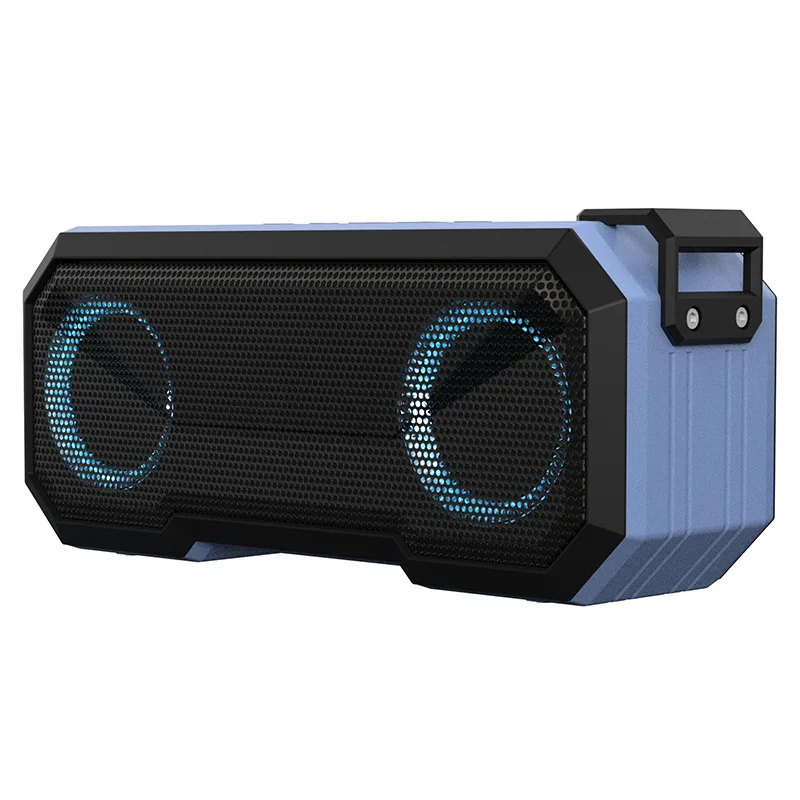 

New Cross-border X8 TWS Bluetooth speaker IPX7 waterproof light belt charging bank dual speakers outdoor wireless sound