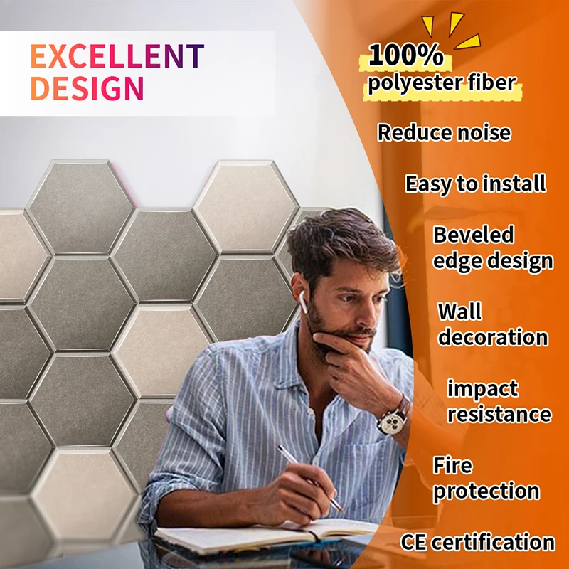 Акустические изоляционные панели TOUO 12 шт. звукоизоляционные декоративные