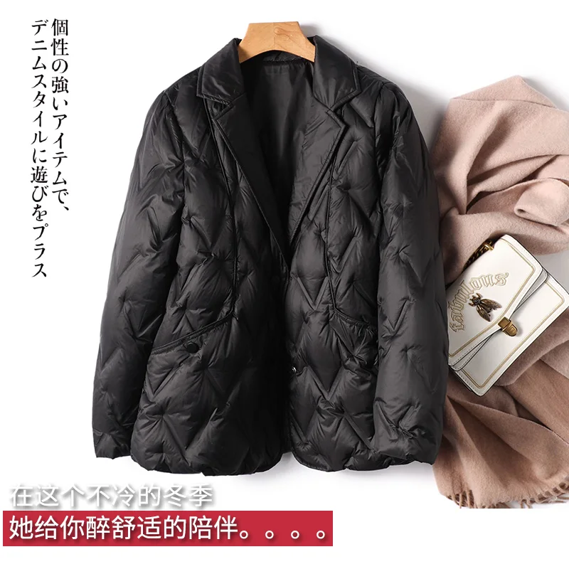 High-quality Thin 90% White Goose Down Jacket Women High Street Autumn/Winter Casacos De Inverno Feminino Coat and Jacket Women