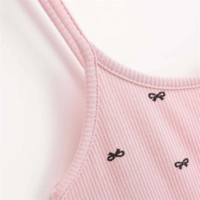 KEYANKETIAN новинка 2024 года женское трикотажное платье-топ с бантом и лямкой на шее в