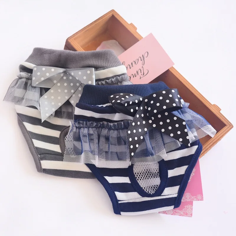 

Pet Teddy Puppy Physiology Pants Female Dog Sanitary Pants Menstrual Pants Safety Pants Panties dog products artifact pet