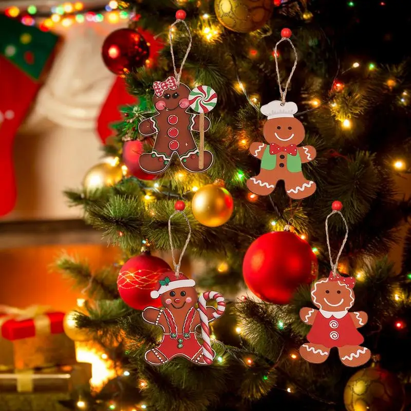 Пряничные украшения рождественские пряники подвесной декор дерево имбиря