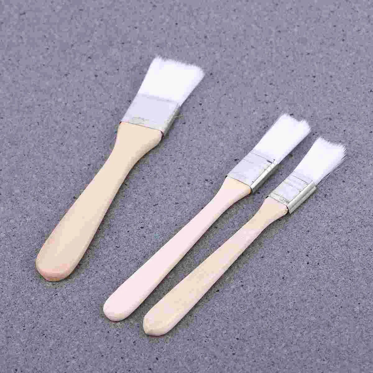 

6pcs Nylon Chip Brushes with Wooden Handle for Stains Varnishes Glues and Gesso Furniture Paiting