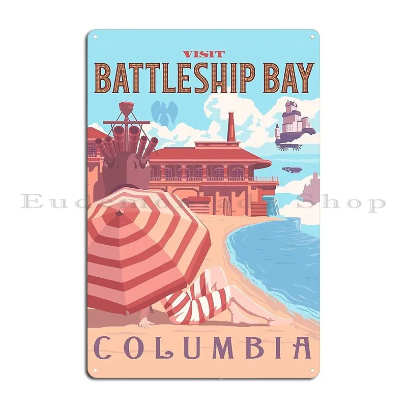 Металлический настенный плакат с изображением Колумбии