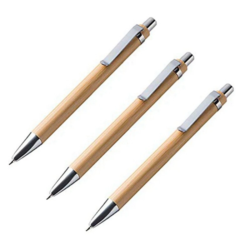 

50Pcs/Lot Bamboo Ballpoint Pen Stylus Contact Pen Office & School Supplies Pens & Writing Supplies Gifts with Blue Ink