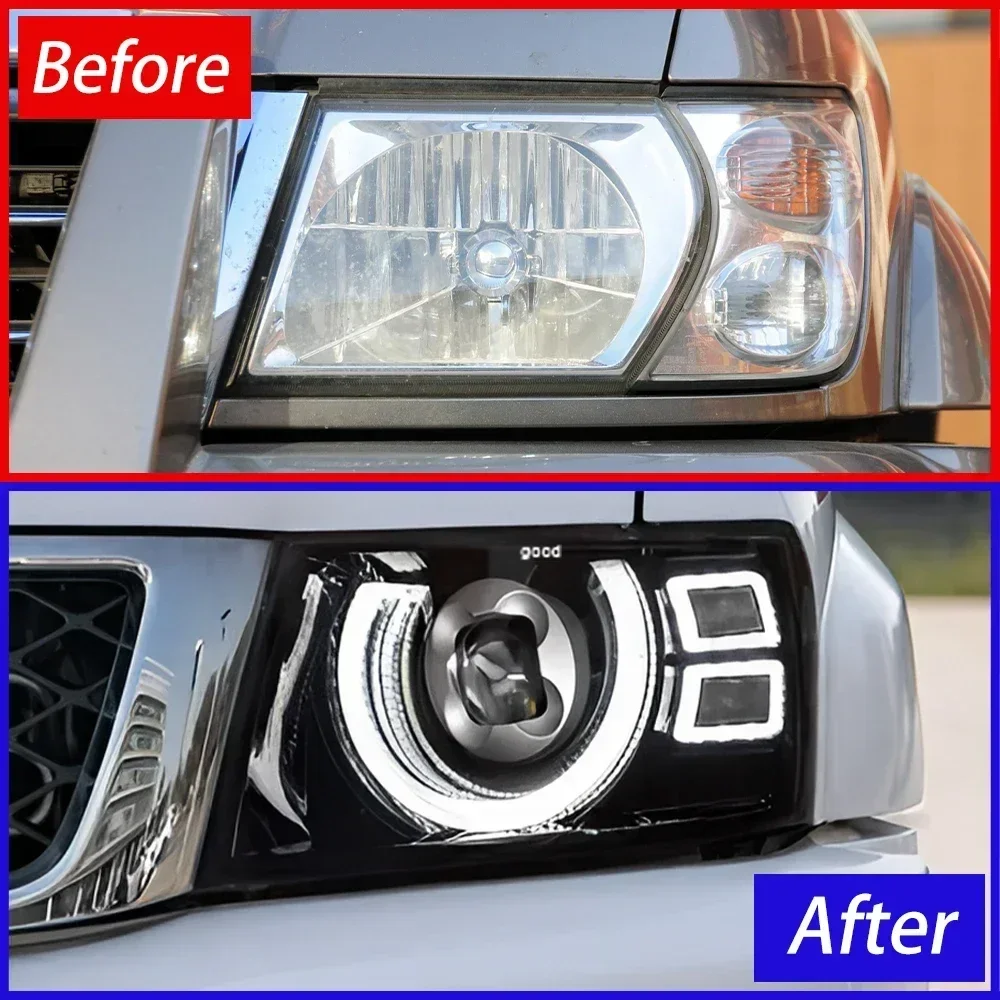 Для Nissan Patrol Y61 2005-2013 автомобильные передние фонари в сборе обновленная высокая
