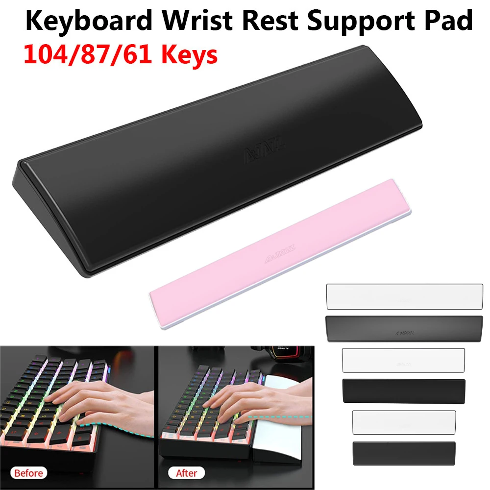 

Keyboard Wrist Rest Pad Memory Foam Durable Pad Memory Foam Handguard Support Keyboard Pillow for Office PC