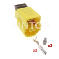 1 set 2 pins car crash sensor wiring terminal socket for vw audi a456 q57 8k0973323r automobile waterproof connector