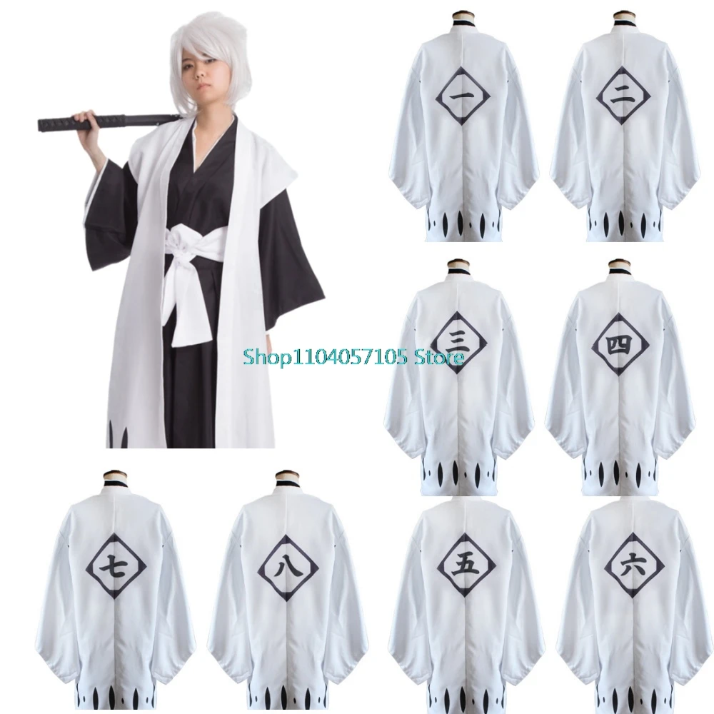 Gotei 13 COSPLAY Haori Soi Fon Косплей Костюм от 1 до 13-го отделения Капитан Айзен Сосуке Халат
