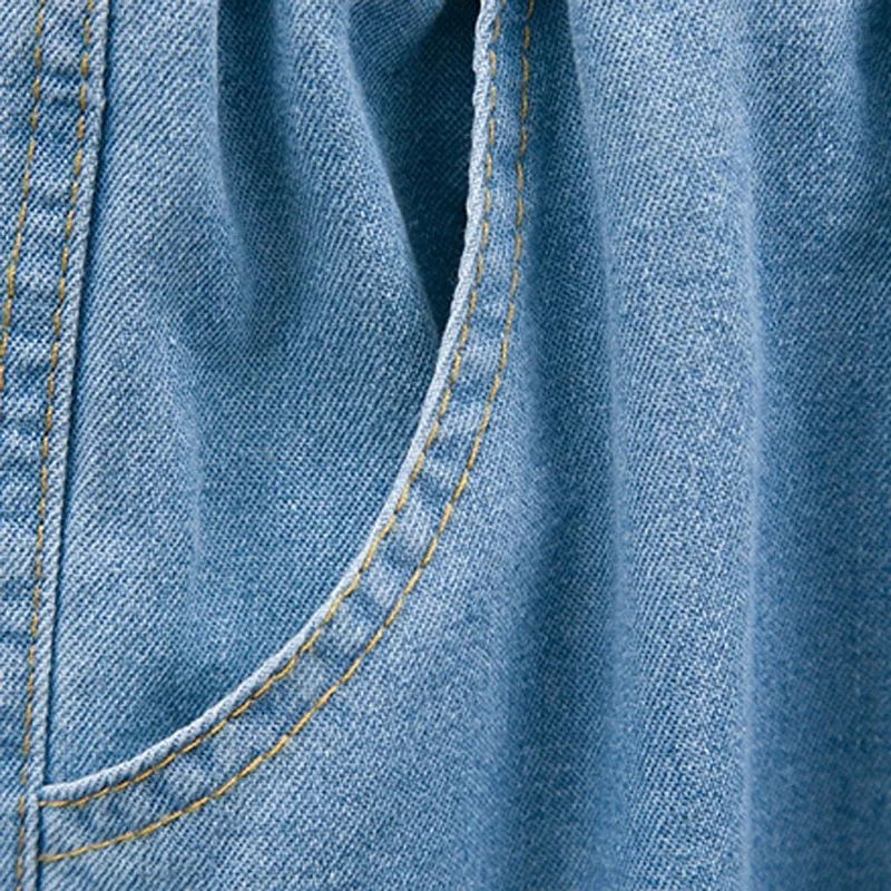 Women Summer Loose Casual Short Jeans Female High Waist Jean Shorts New 2021 Korean All-match Ladies Ruffle Denim Short Trousers