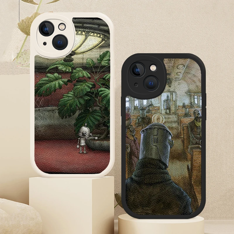 Чехол для телефона Machinarium Game для iPhone 13 12 11 14 Pro Max Mini 7 8 Plus X XS XR, защитный чехол из шкуры ягненка
