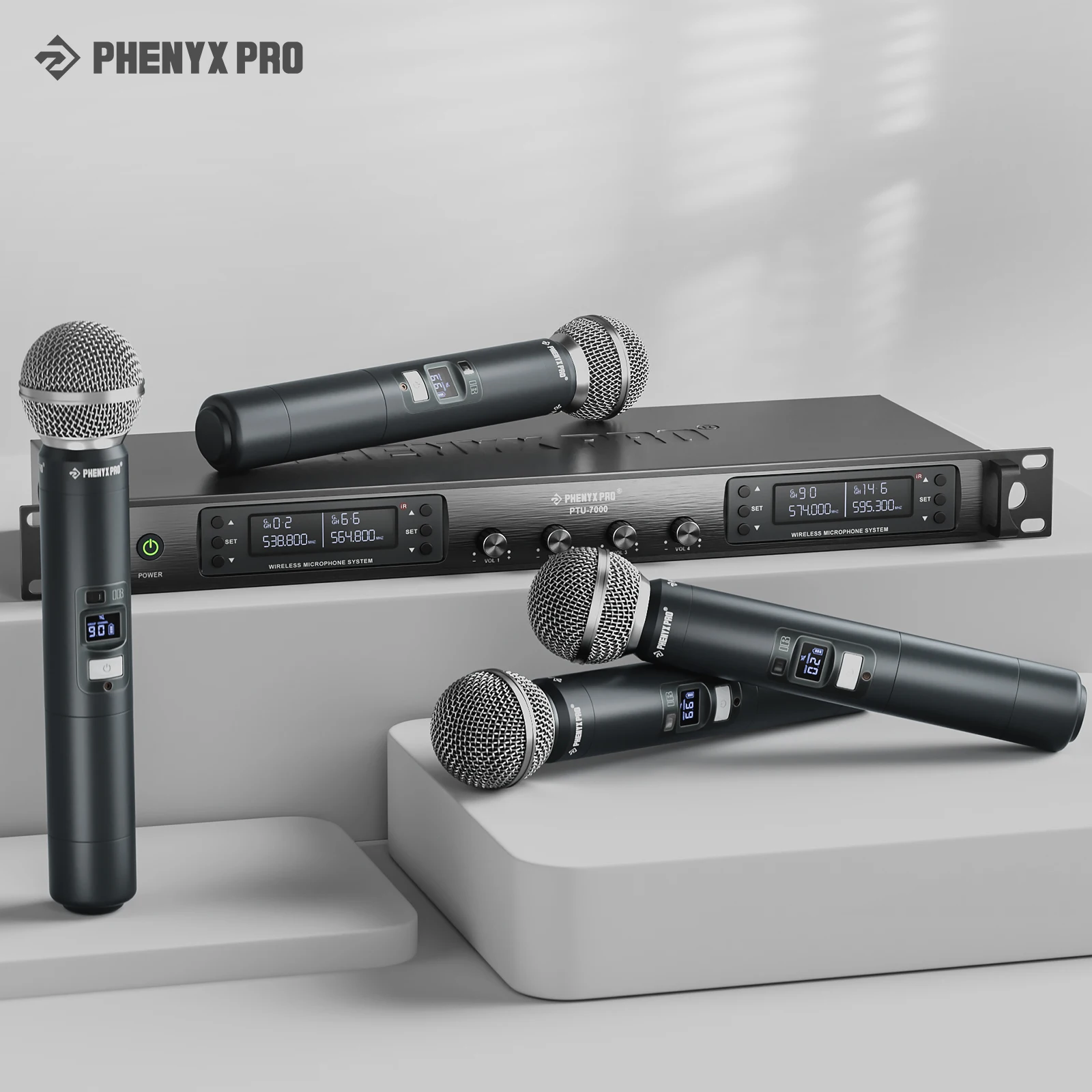 PTU-7000 Phenyx Pro Профессиональная четырехканальная беспроводная микрофонная система