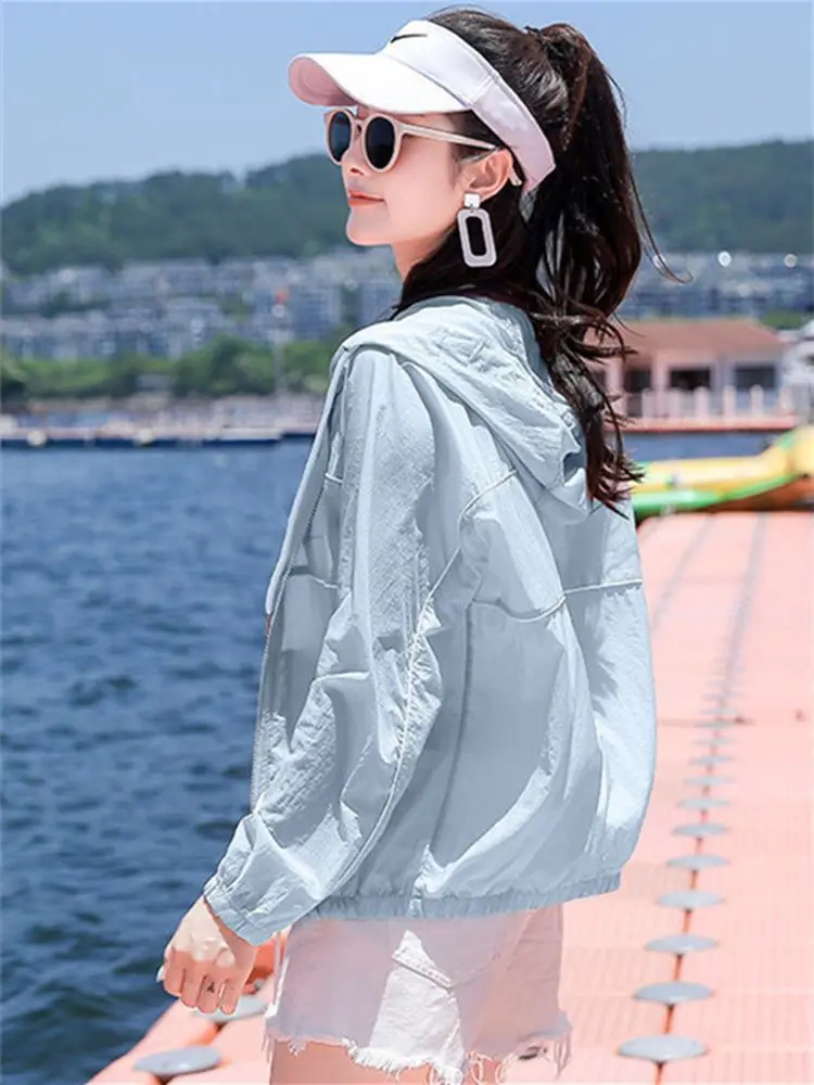 

Sun Protection Clothing Women's 2022 Summer New Korean Version Loose Anti-ultraviolet Light Breathable Sun Protection Jackets