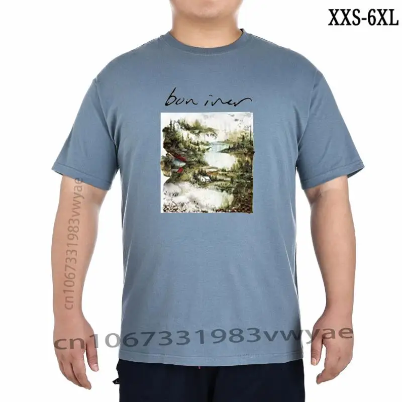 

Bon Iver 69 винтажная Мужская футболка для женщин, классическая черная футболка с графическим рисунком в стиле ретро (1)