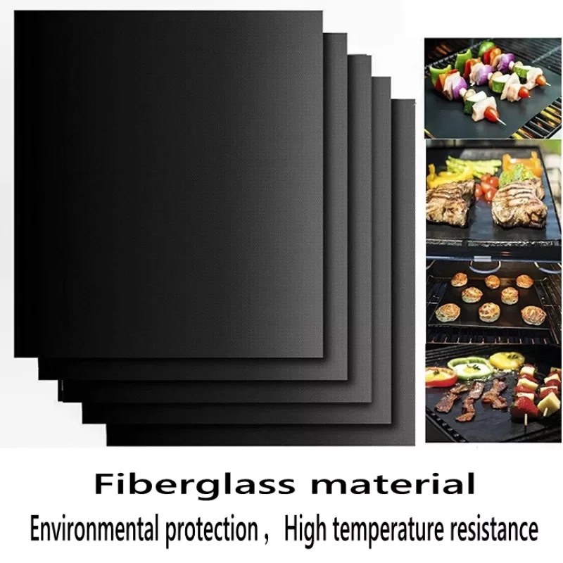 

2023New Grill Mat Barbecue outdoor Baking Non-stick Pad Reusable Cooking Plate 40 * 30cm For Party PTFE Grill Mat Tools New