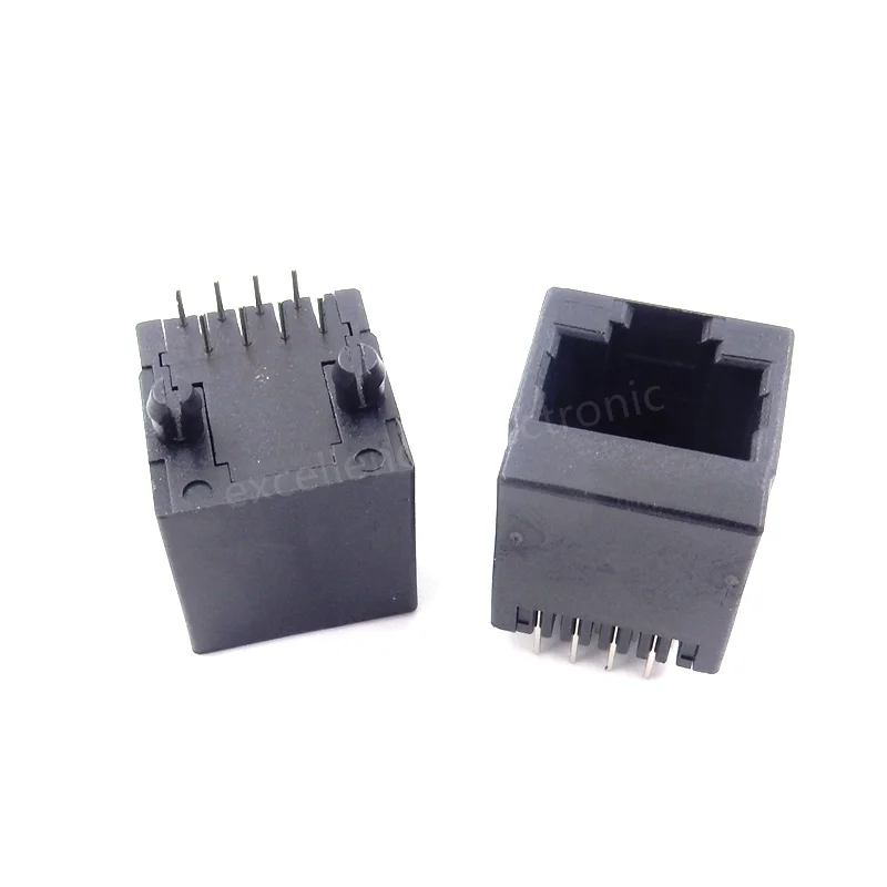 

10 шт. RJ45 Вертикальная Сетевая розетка 180 градусов с экраном и лампой сетевой кабель интерфейс 5224-8p8c встроенный разъем