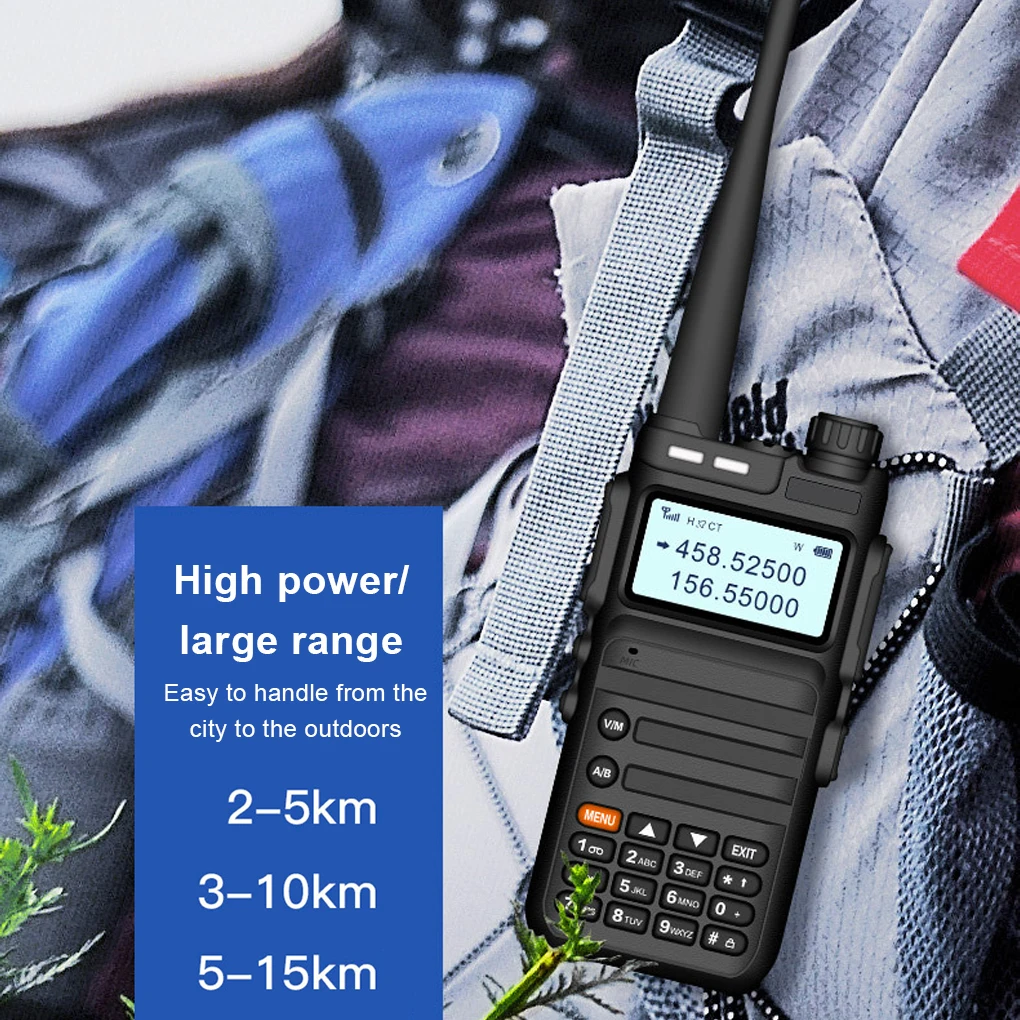 EU Plug Walkie Talkie Portable Two-way Radios Stations Long Range Camping