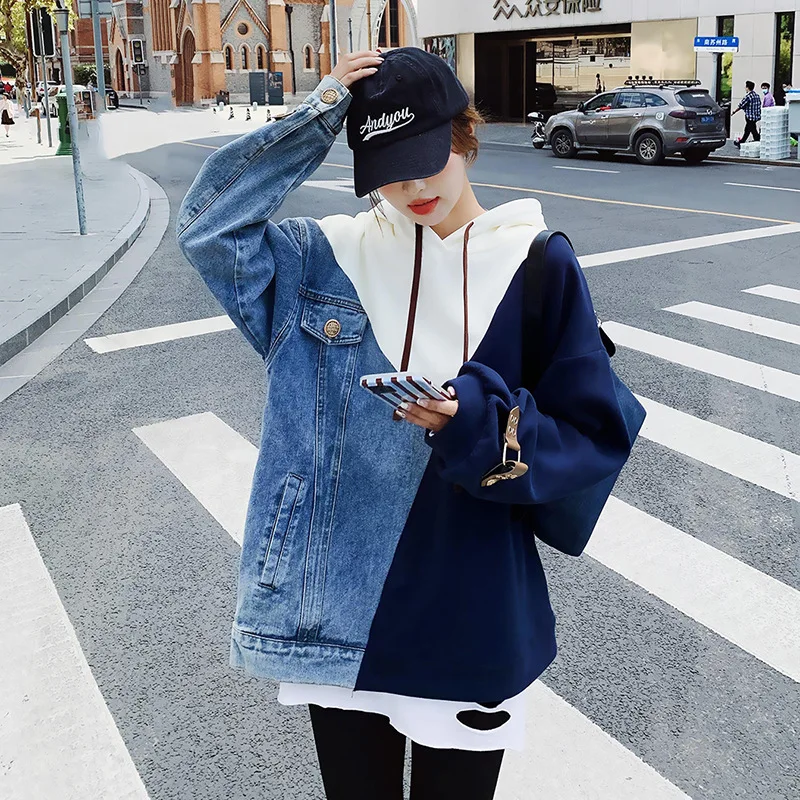 Рисунок 5 - Женский джинсовый свитер с капюшоном