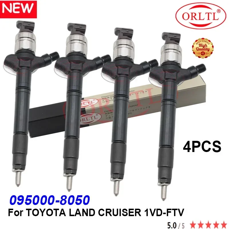 НОВИНКА 095000 -8050 Оригинальная топливная форсунка 0950008050 8050 для TOYOTA LAND CRUISER 1VD-FTV 4