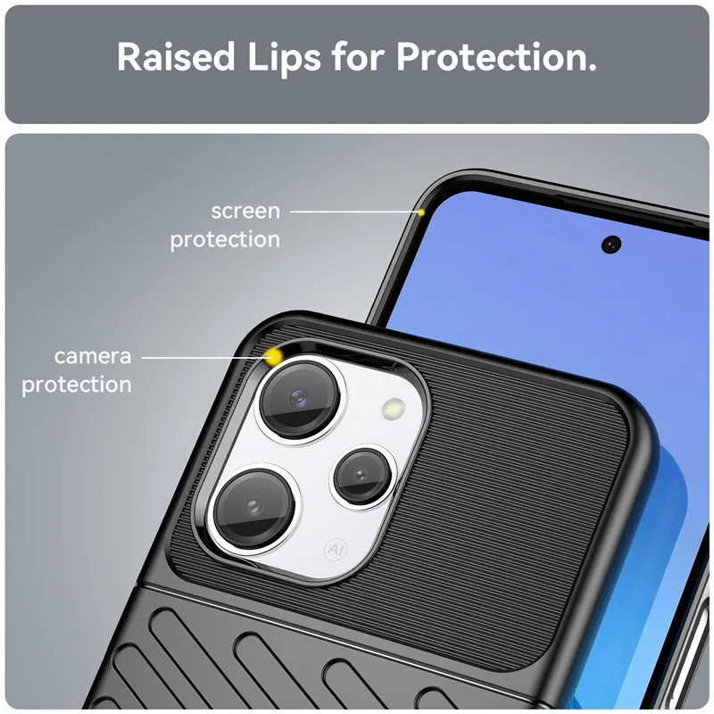 For Redmi 12 Case Xiaomi Redmi 12 12C 10C 9T 9A 9 Cover Shockproof Rubber Protection Bumper For Xiaomi Redmi 12 Case 6.79 Inch