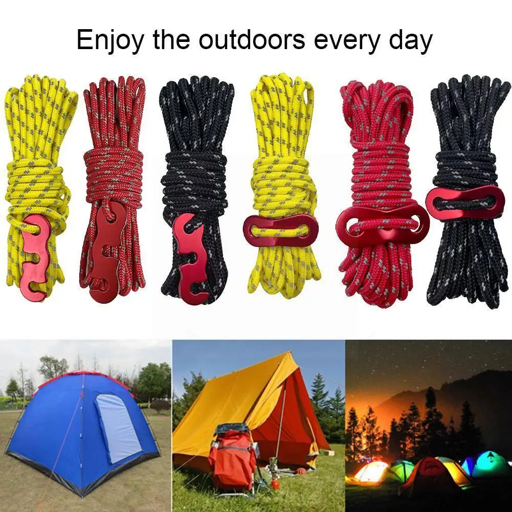 

Многофункциональная веревка для палатки, трос для парней, парашютный шнур для кемпинга, походов, прочный шнур для палатки, аксессуары K5h9