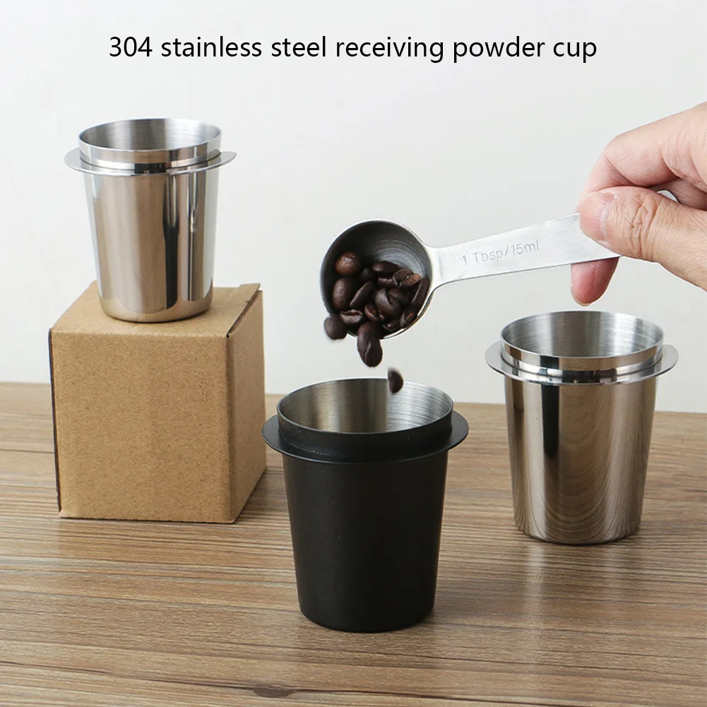 

Coffee Dosing Cup 51/54/58mm Coffee Powder Cup Stainless Steel Replacement Cafe Barista Tool Espresso Machine Accessories