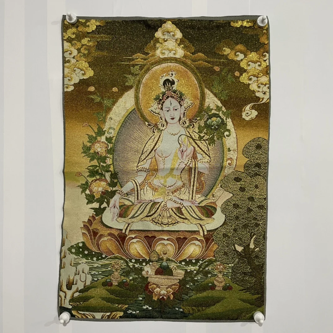

Шелковая вышивка Thangka, фэншуй, богатство «Будда Бодхисаттва», живопись, роспись, ручная работа, домашнее украшение, #31, Китай