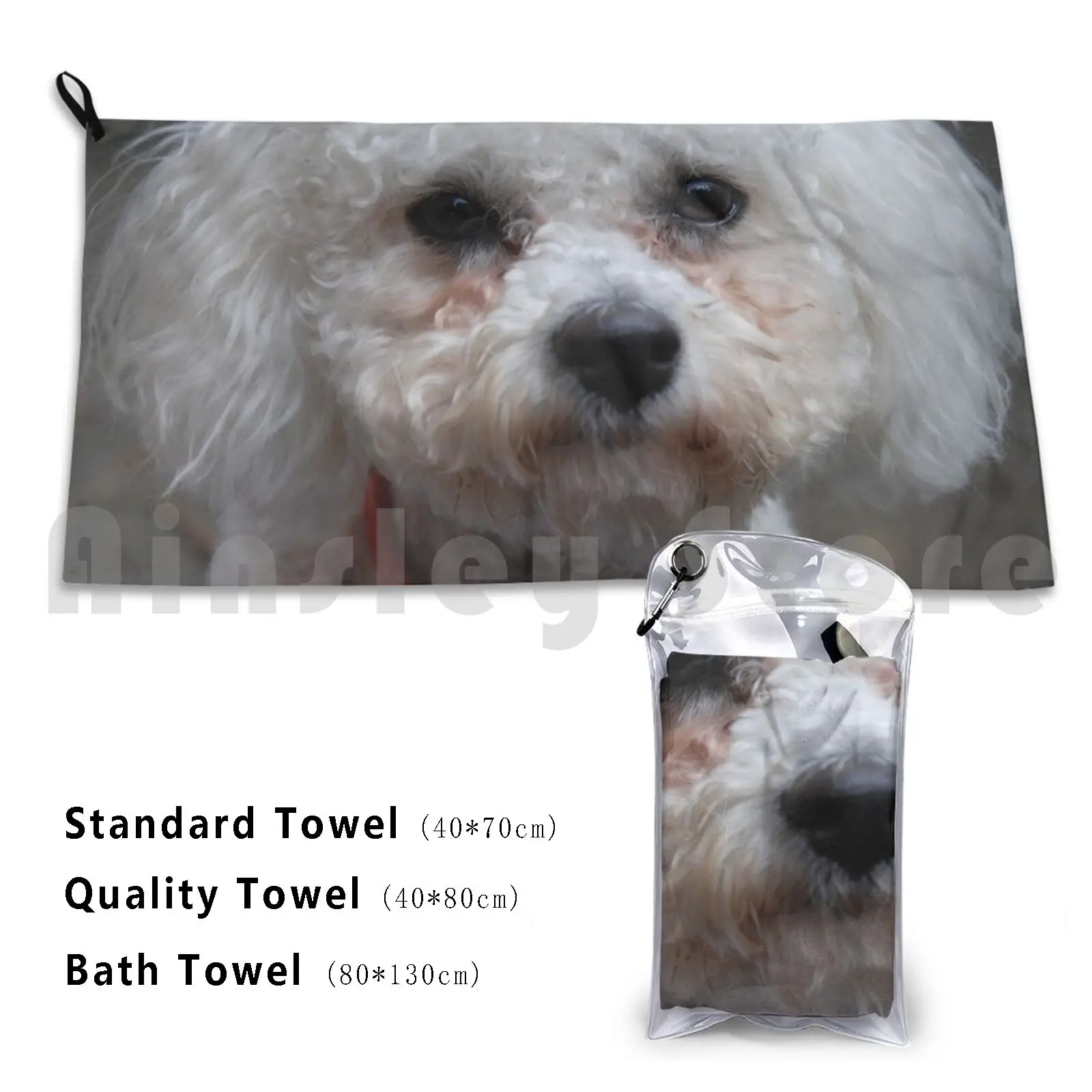 Банное полотенце Hello Пляжная Подушка 2780 Bichon Frise Liz Domett Nikon D40x Lens 18 70 мм маленькая